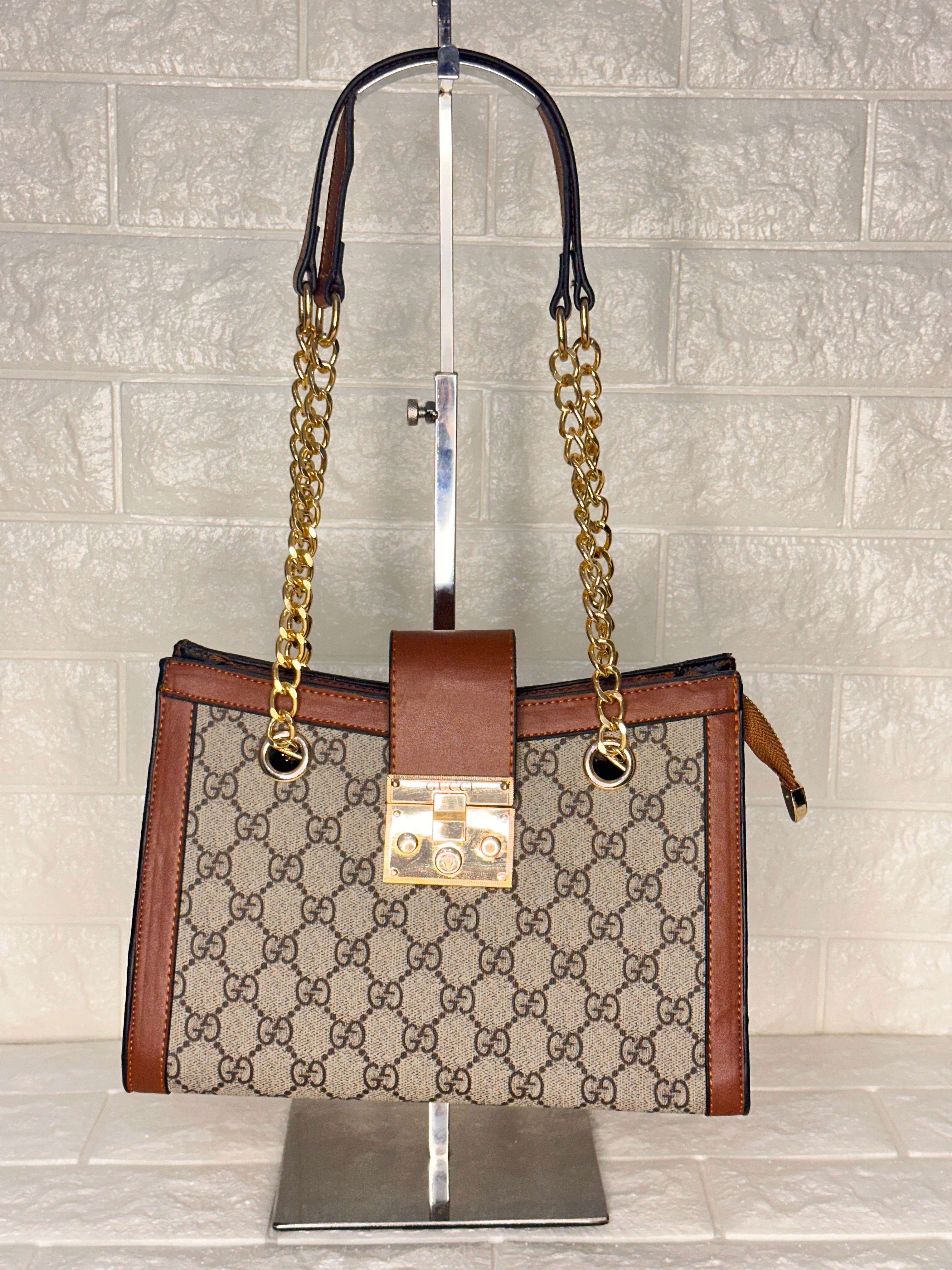 Gucci Padlock GG Canvas Brown
