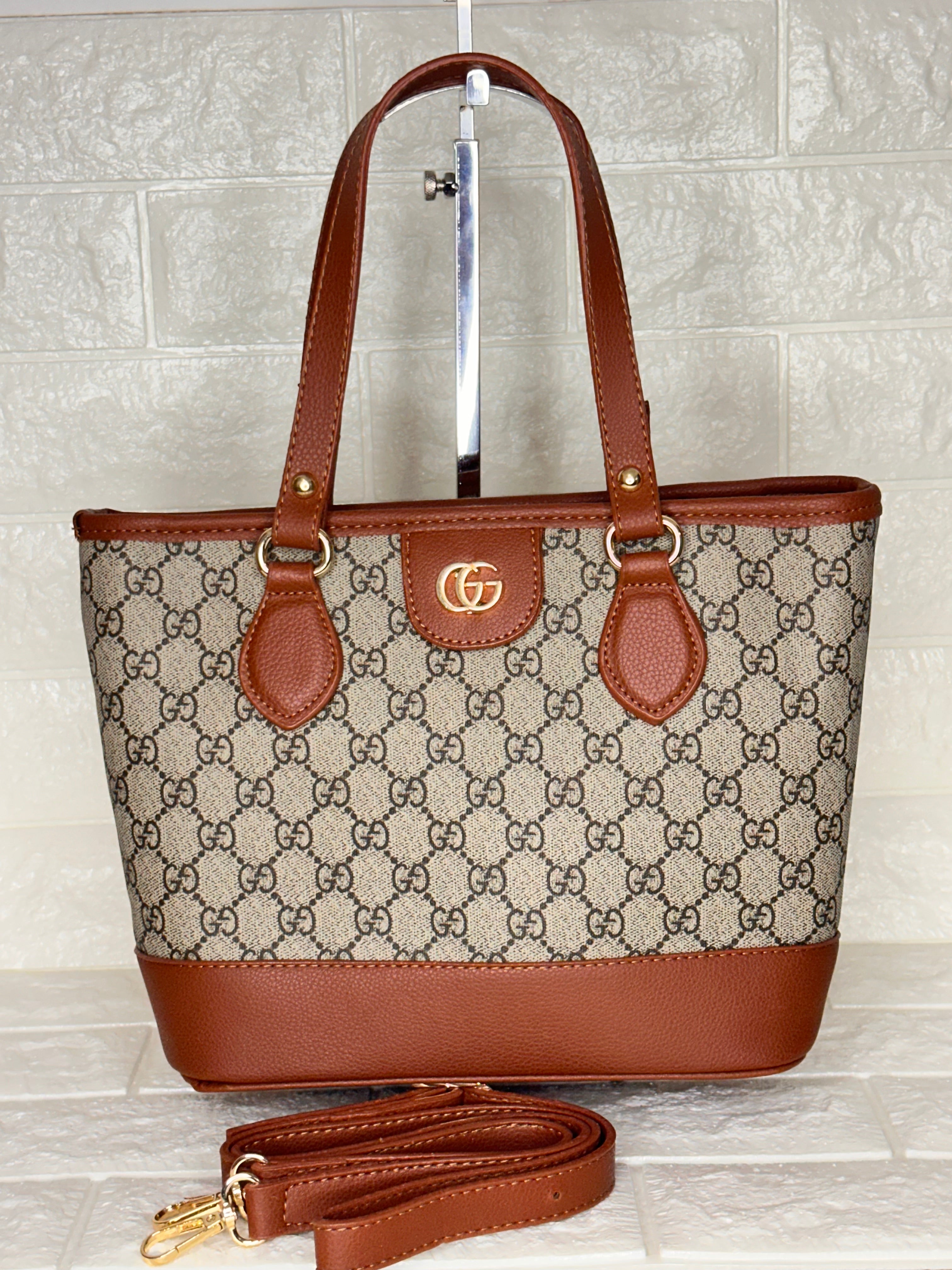 Gucci Mini Tote Bag Beige & Brown