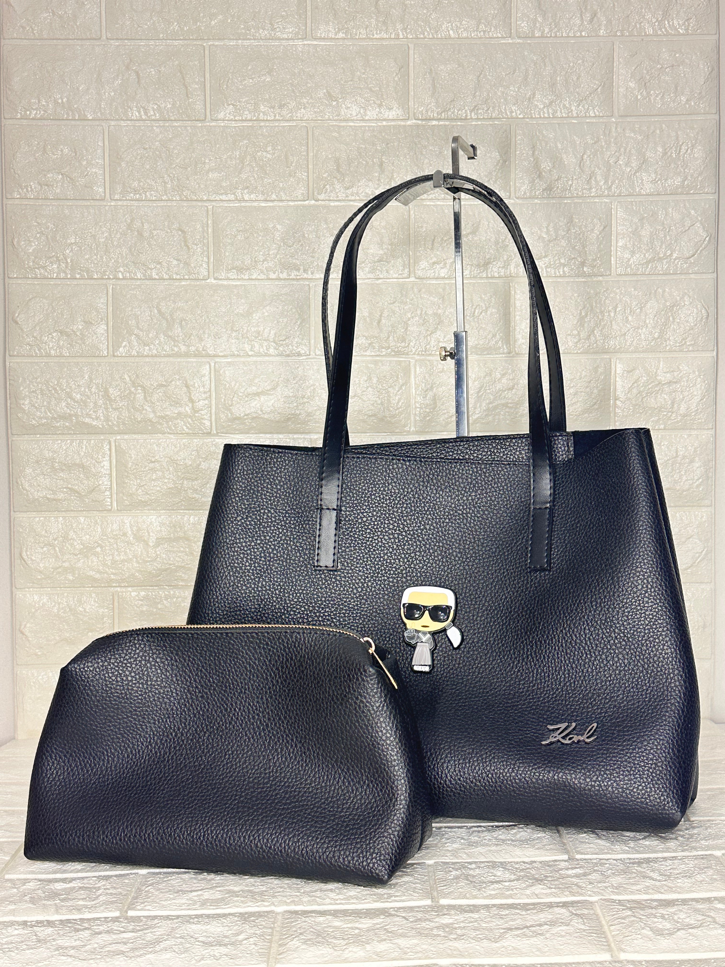 Karl Lagerfeld Tote Bag Black with Pouch