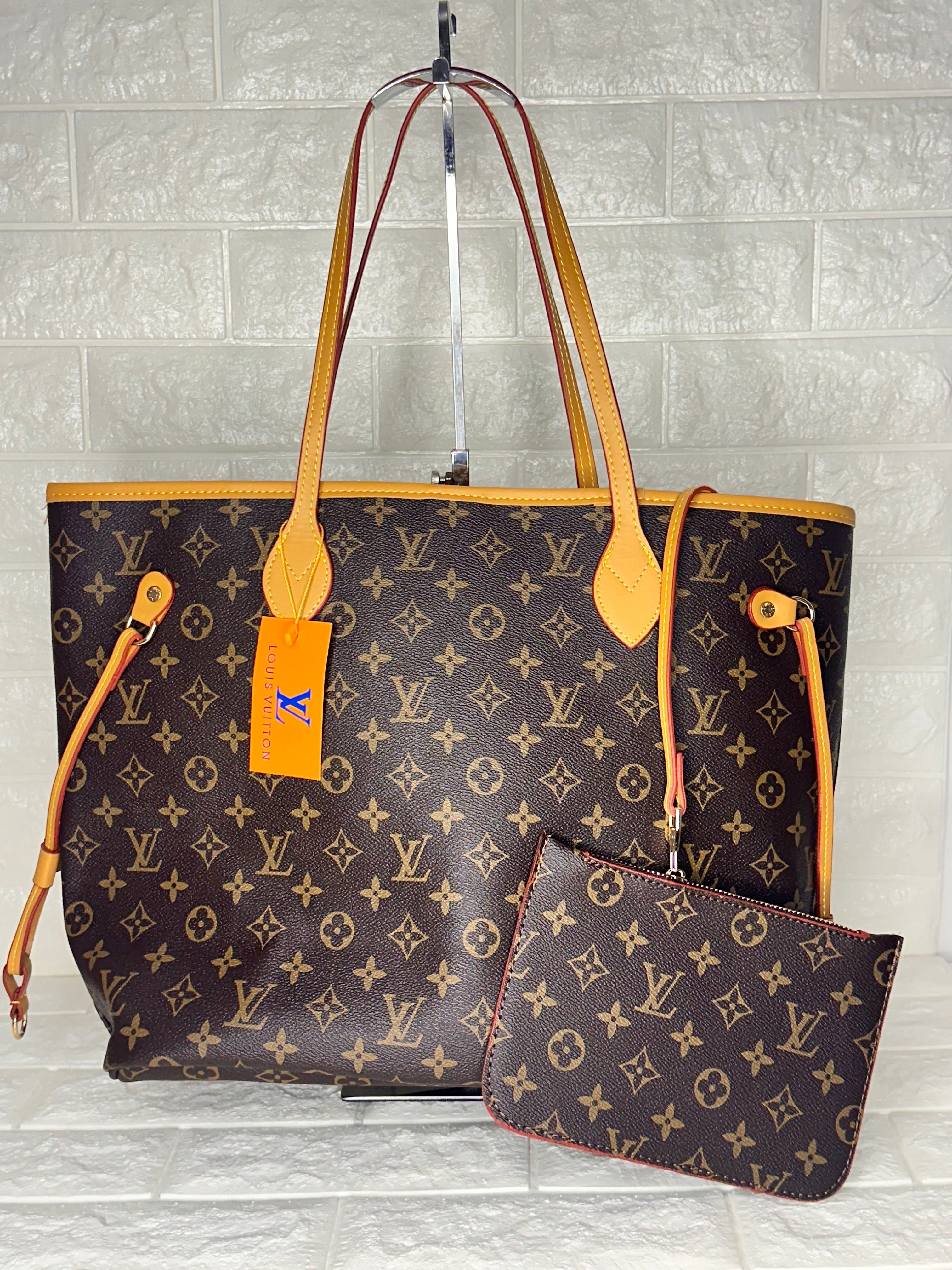 Louis Vuitton Monogram Tote Bag Brown