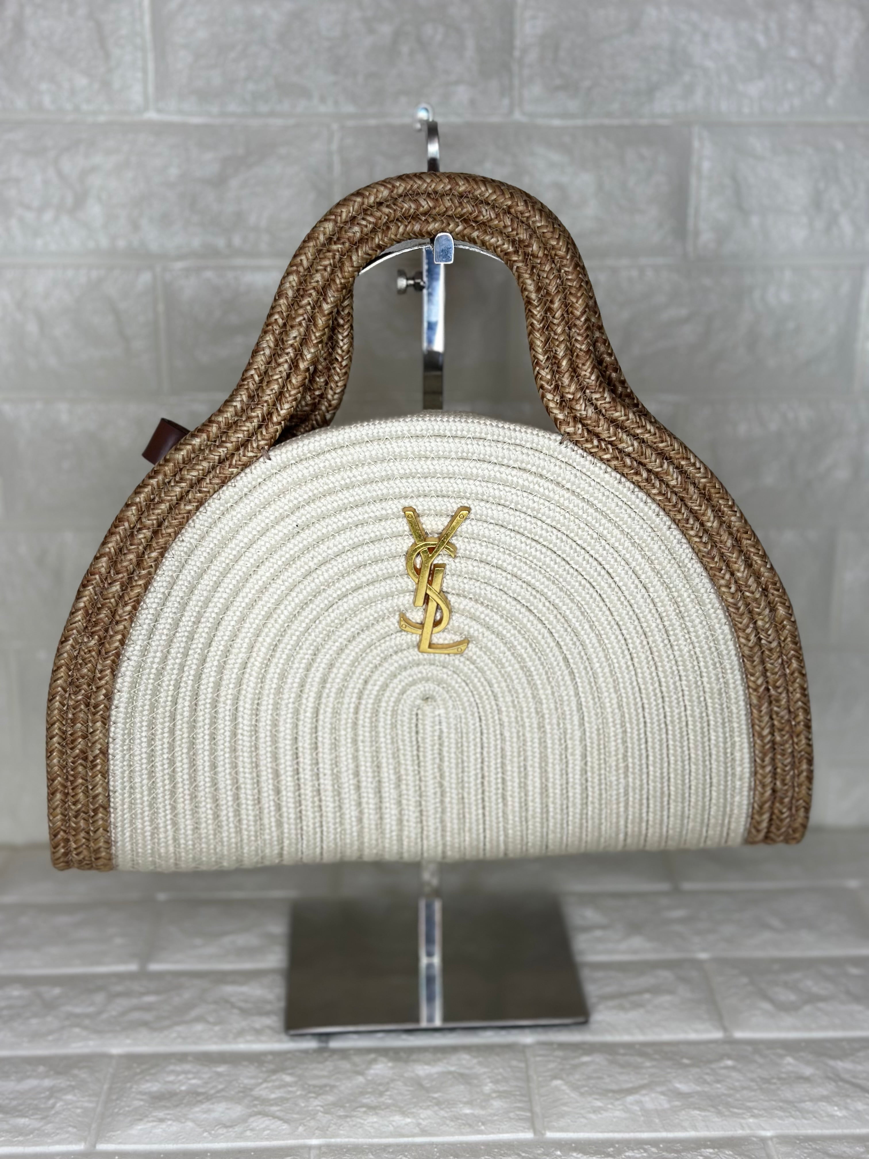 YSL Raffia Handbag