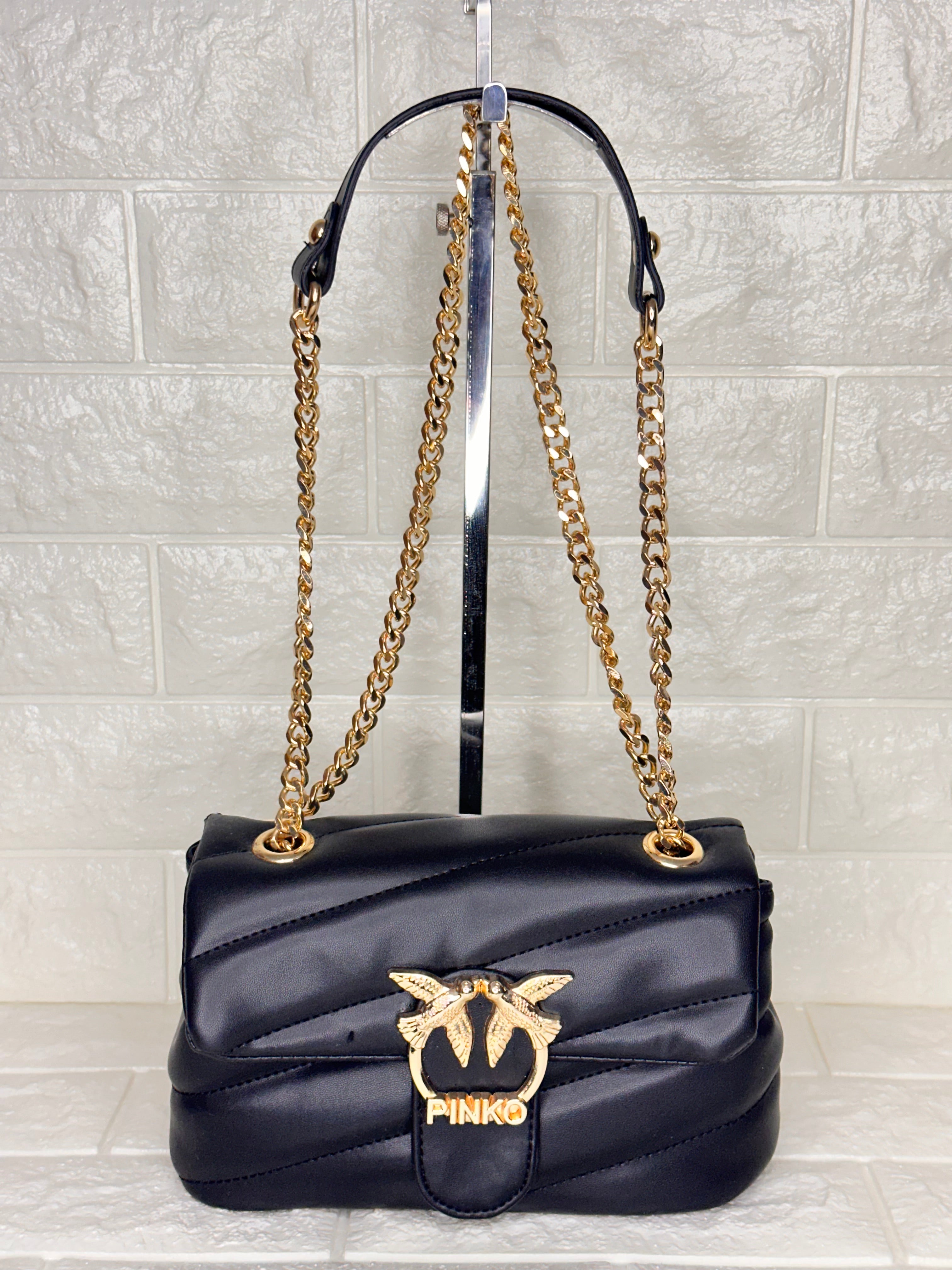 Pinko Love Bag Quilted Black
