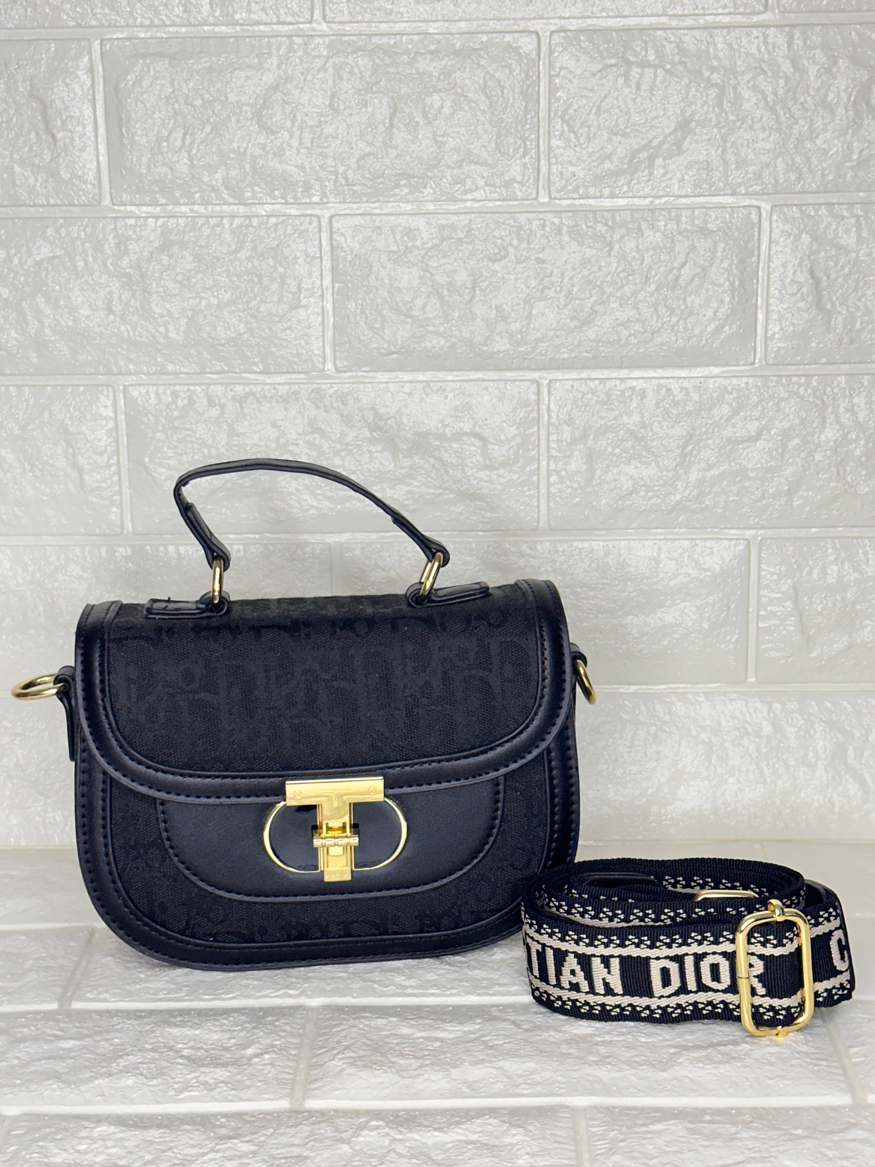 Christian Dior Saddle Bag Black